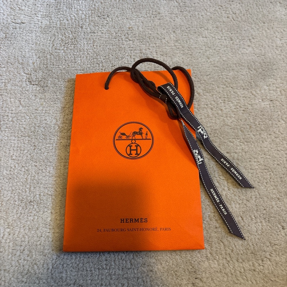 Hermes Orange Gift Bag
